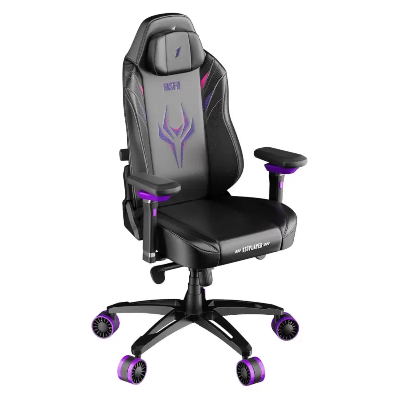 כיסא גיימינג 1St Player F.A.S.T. Gaming צבע שחור, סגול כיסא גיימינג 1St Player F.A.S.T. Gaming צבע שחור, סגול