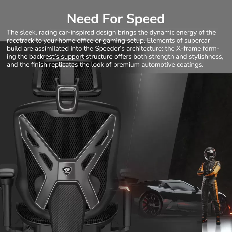 Gaming Chair COUGAR SPEEDER Color:black