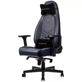 Игровое Кресло Noblechairs ICON Real Leather Цвет:полуночно-синий, графитовый
