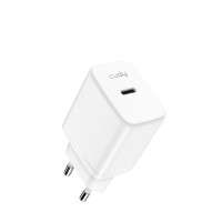 מטען קיר CUDY 25W USB-C Charger with EU Plug CH25_EU CH25-EU צבע לבן