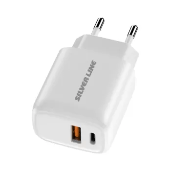 Зарядное устройство Silver Line 20W + USB-C SWC20PQ2 SWC20PQ2
