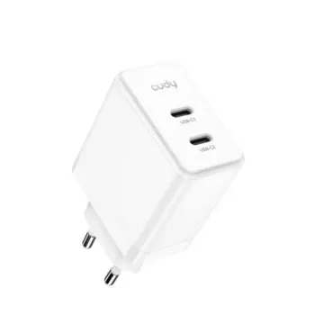 Зарядное устройство CUDY 40W 2-Port USB-C GaN Charger CH40_EU