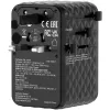 Адаптер универсальный Verbatim Charge 'n' Travel 100W GaN III black 30191