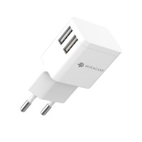 Wall Charger Miracase UNIVERSAL 2.4A 2USB MWC244 5V Color:white Wall Charger Miracase UNIVERSAL 2.4A 2USB MWC244 5V Color:white