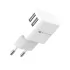 מטען קיר Miracase UNIVERSAL 2.4A 2USB MWC244 5V צבע לבן