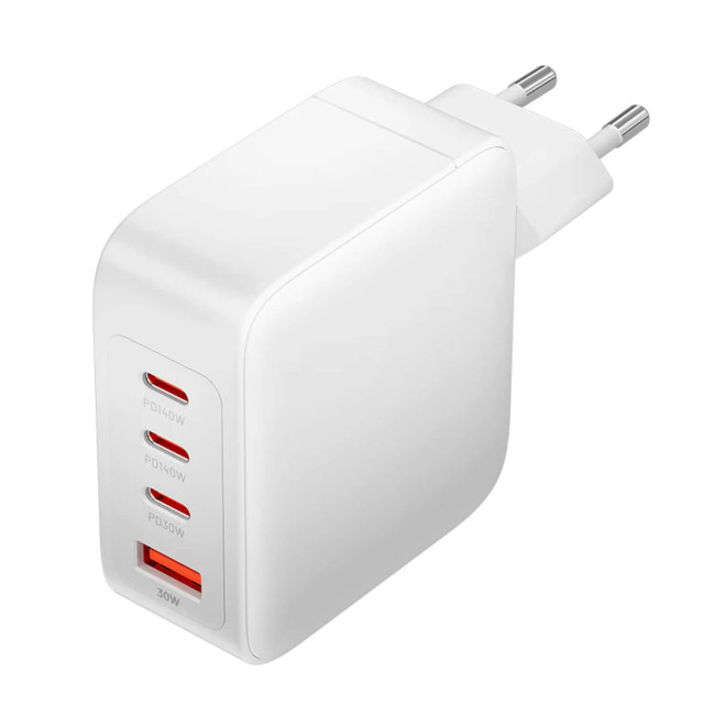 Быстрое настенное зарядное устройство Vention 140W PD3.1 GaN 4-Port USB