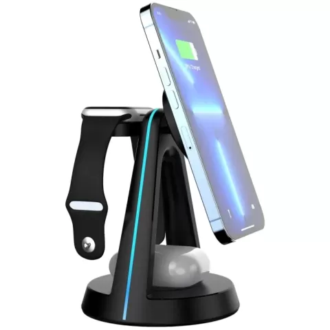 Wireless charger 3 -1 Miracase MWIQ560 black Wireless charger 3 -1 Miracase MWIQ560 black