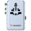 Адаптер универсальный Verbatim Charge 'n' Travel 100W GaN III blue 30192