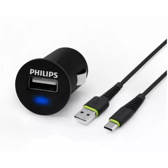מטען אוניברסלי USB לרכב עם כבל Type-C Panasonic DLP2520C/97 99600-001-26 5V צבע