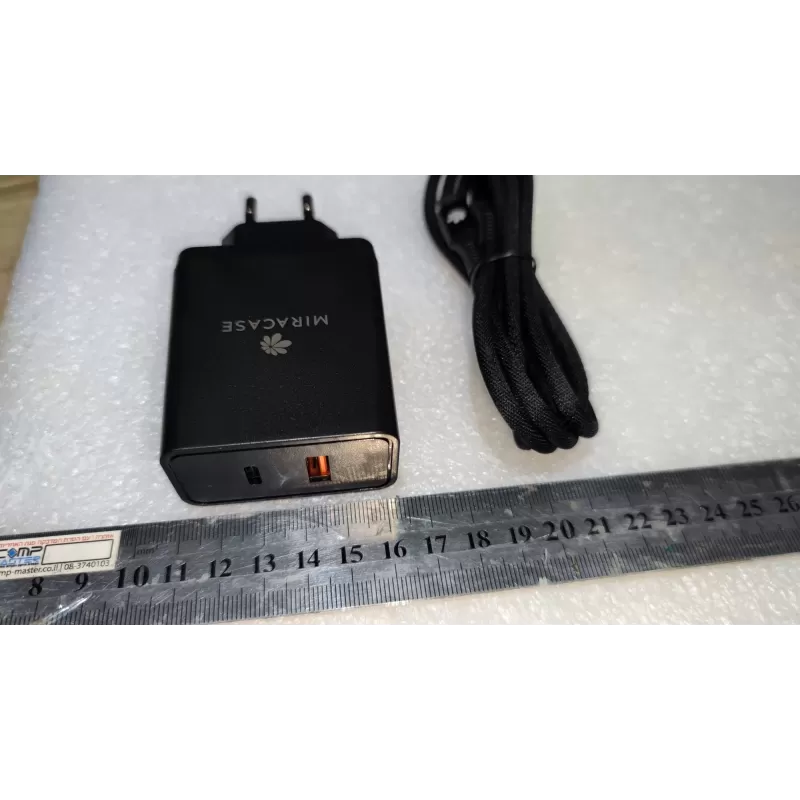 Fast Charger Miracase FAST PD3.0 65W | QC3.0 30W With Type-C to Type-C 100W Cable MWC65PQ Color:black Fast Charger Miracase FAST PD3.0 65W | QC3.0 30W With Type-C to Type-C 100W Cable MWC65PQ Color:black