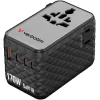 Адаптер универсальный Verbatim Charge 'n' Travel 170W GaN III 30190 Цвет:чёрный