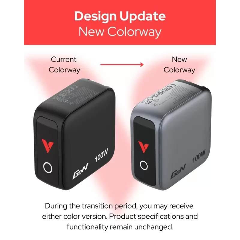 Зарядное устройство Verbatim Mini GaN Charger 100W with Display 30239