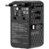 Адаптер универсальный Verbatim Charge 'n' Travel 70W GaN III black 30186