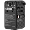 Адаптер универсальный Verbatim Charge 'n' Travel 70W GaN III black 30186
