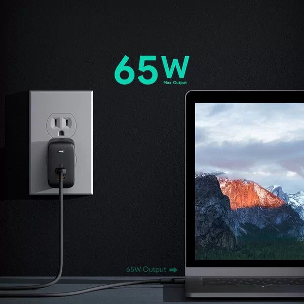 Fast Charger AUKEY Omnia Duo 65W Dual black PA-B4