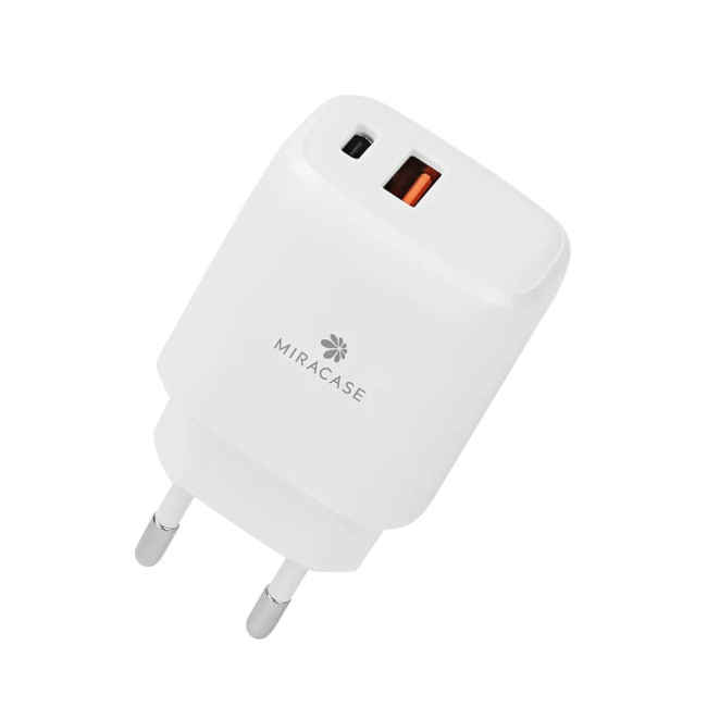 Быстрое настенное зарядное устройство Miracase MWC20PQ1 Цвет:белый Быстрое настенное зарядное устройство Miracase MWC20PQ1 Цвет:белый
