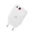 Fast wall charger Miracase 20W MWC20PQ1PQ1 + 18W Cable TYPE C TO TYPE C MWC20PQ1 Color:white