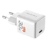 Fast wall charger CABLETIME 30W GaN PD3.0 USB-C Compact white GA30W