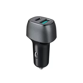 Быстрое автомобильное зарядное устройство Miracase PD25W+QC18W Цвет:чёрный