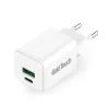 מטען Gold Touch USB Wall Charger Dual Port PD 30W E-QC30W צבע לבן מטען Gold Touch USB Wall Charger Dual Port PD 30W E-QC30W צבע לבן