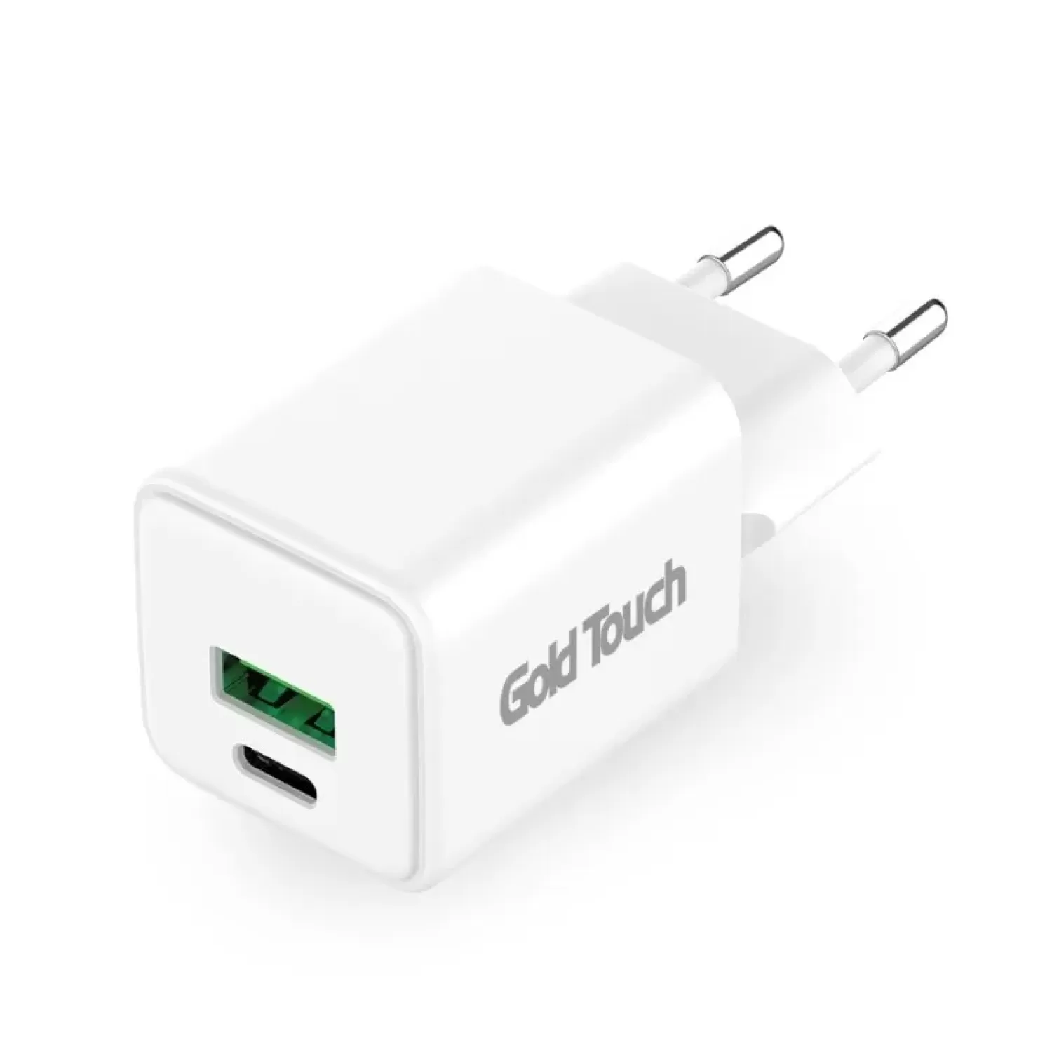 Charger Gold Touch USB Wall Charger Dual Port E-QC30W