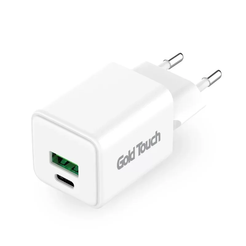 מטען Gold Touch USB Wall Charger Dual Port E-QC30W מטען Gold Touch USB Wall Charger Dual Port E-QC30W