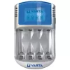 Зарядное устройство Батареи VARTA LCD Charger 4xAA 2600mAh 12V USB 57070201451 Цвет:серебряный