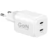 Быстрое настенное зарядное устройство Miracase MWCM100PD2 GaN 100W + USB-C Cable white MWCM100PD2