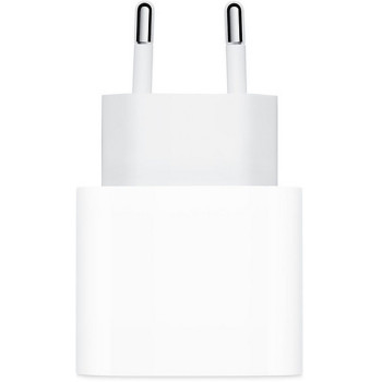 Fast Charger Apple 20W USB-C Power Adapter MHJE3ZM/A Color:white.. - official importer