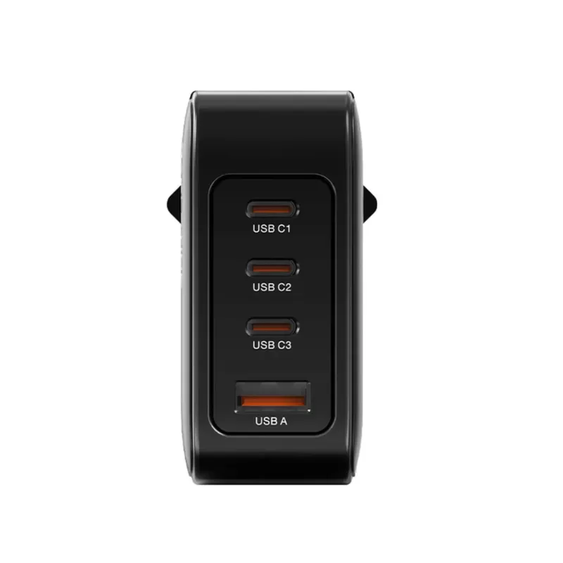 מטען קיר מהיר CABLETIME 100W GaN PD3.0 USB (C+C+C+A) שחור G100B