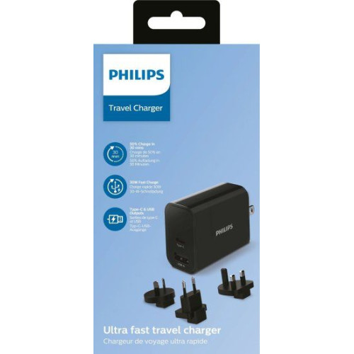Wall Charger Philips DLP2621T/00 TRAVEL DLP2621T/00 Color:black