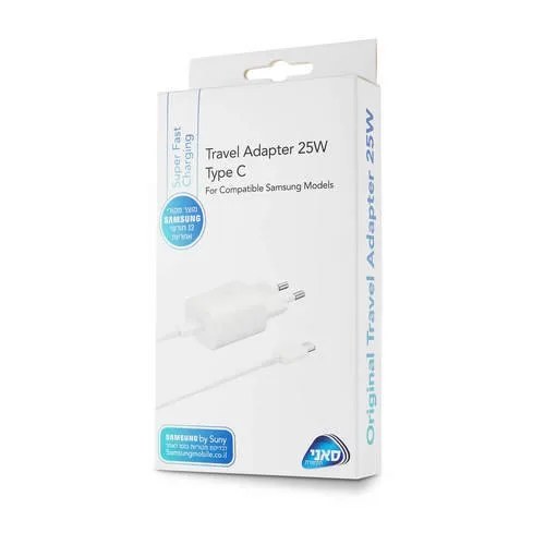 Charger Samsung + Cable Connection USB-C Power- 25W C010705002 Charger Samsung + Cable Connection USB-C Power- 25W C010705002