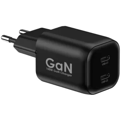 Fast wall charger Miracase MWCM100PD2 GaN 100W + USB-C Cable black MWCM100PD2 Fast wall charger Miracase MWCM100PD2 GaN 100W + USB-C Cable black MWCM100PD2