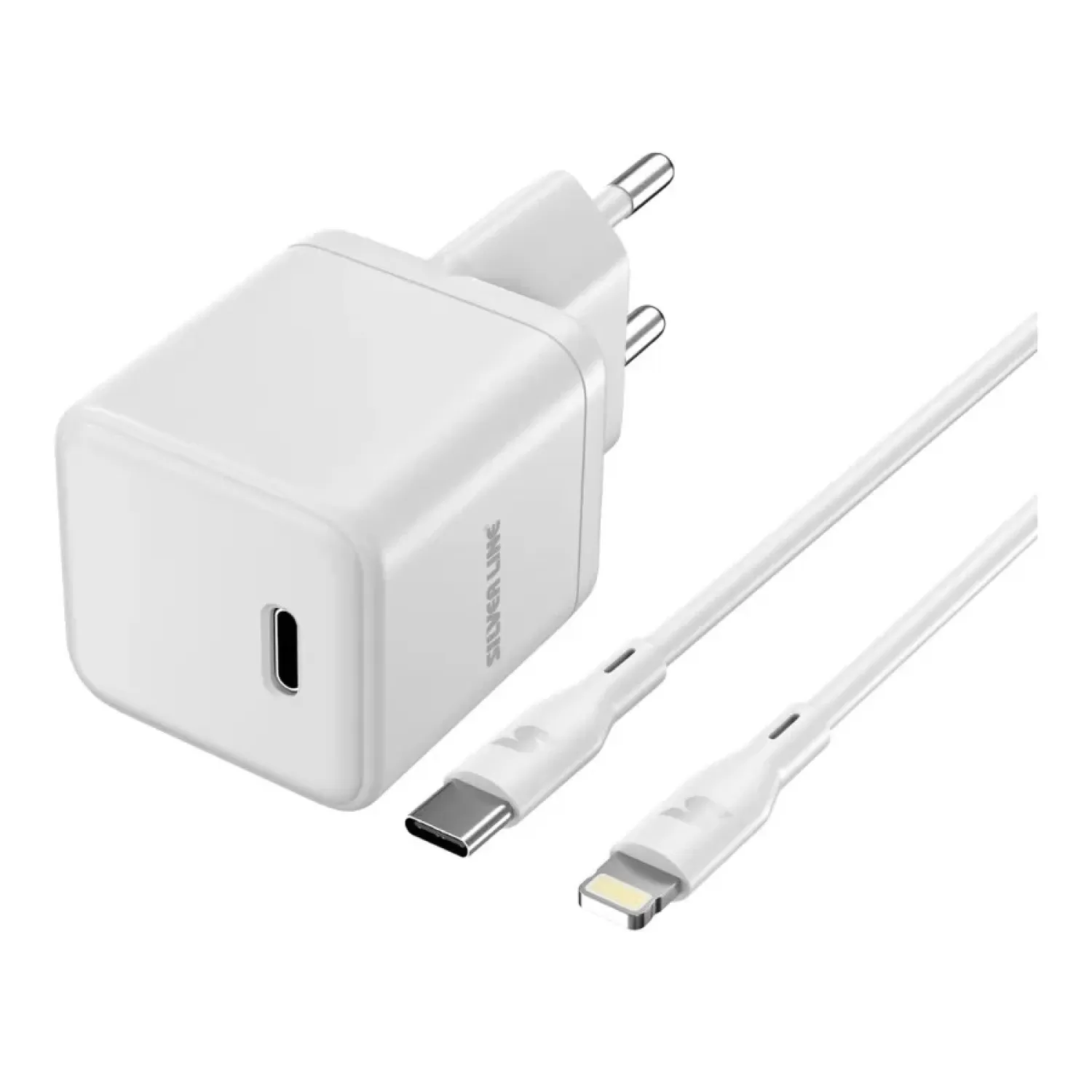 Charger Silver Line SWC30N 30W Wall Charger + Type-C to Lightning Cable SWC30N