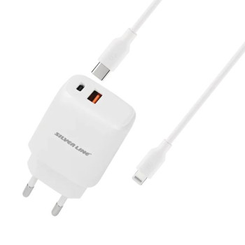 Wall Charger Silver Line SWC20PQ USB lightning Wall Charger + 1.2m SWC20PQ..