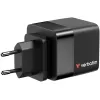 Зарядное устройство Verbatim GaN Wall Charger 65W 2-Port with Retractable Cable 32217 Цвет:чёрный Зарядное устройство Verbatim GaN Wall Charger 65W 2-Port with Retractable Cable 32217 Цвет:чёрный