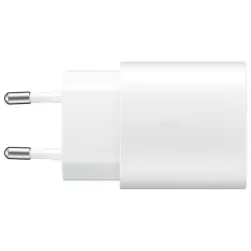 מטען קיר מהיר Samsung Super Fast Charger 25 + Cable לבן C010070502