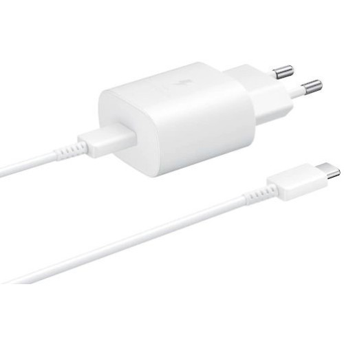 Fast wall charger Samsung Super Fast Charger 25 + Cable white C010070502..