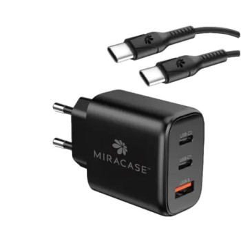 Fast Charger Miracase MWCM65PD TYPE-C TO TYPE-C black