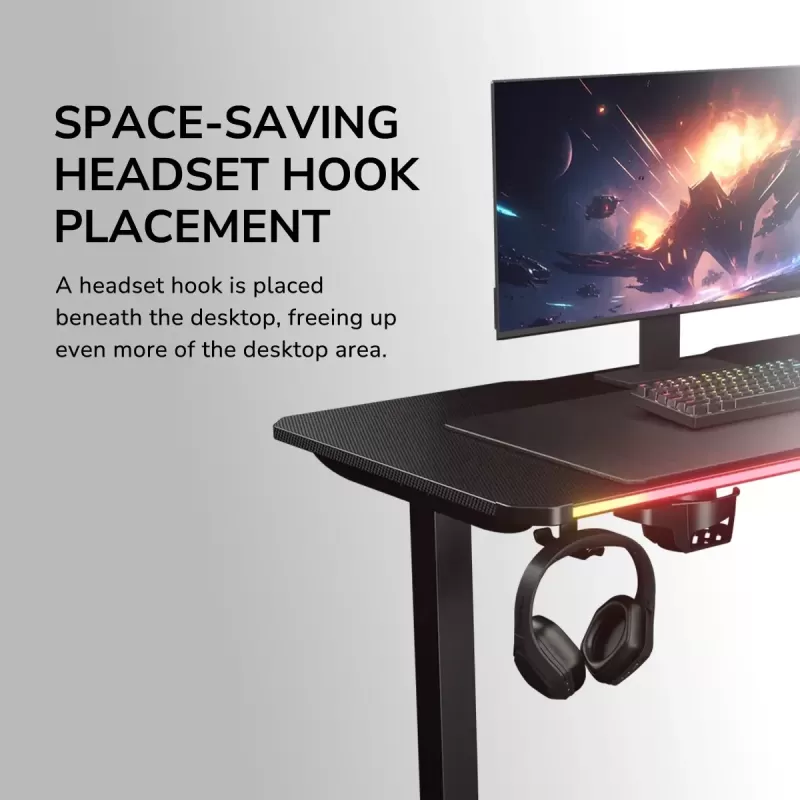 Gaming Desk COUGAR E-Ares 120 3MARS1SB.0001 Color:black Gaming Desk COUGAR E-Ares 120 3MARS1SB.0001 Color:black