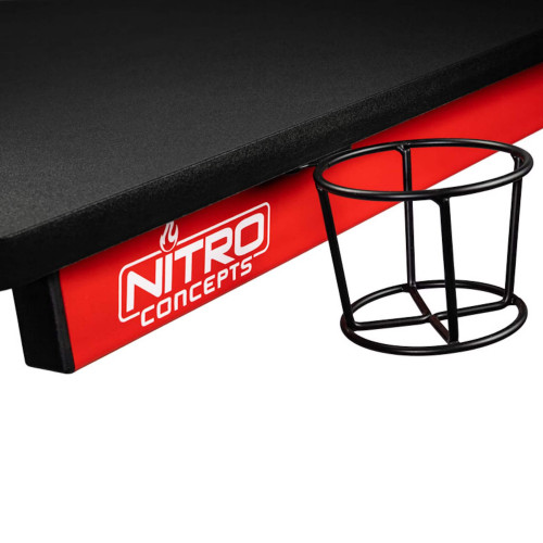 Gaming Desk Nitro Concepts D12 DESK שחור אדום NC-GP-DK-010 Color:black, red