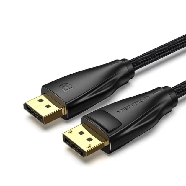 Кабель Vention DP 1.4 8K/60Hz 32Gbps Gold Plated 2m HCCBH Цвет:чёрный