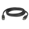 כבל ATEN 3m DisplayPort rev.1.4 2L-7D03DP-1 צבע שחור