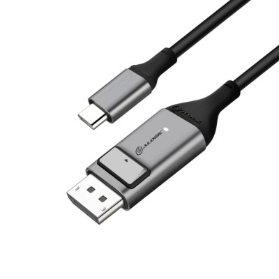 Кабель ALOGIC USB-C to DP 4K/60Hz Ultra Series 2m Cable ULCDP02-SGR Кабель ALOGIC USB-C to DP 4K/60Hz Ultra Series 2m Cable ULCDP02-SGR
