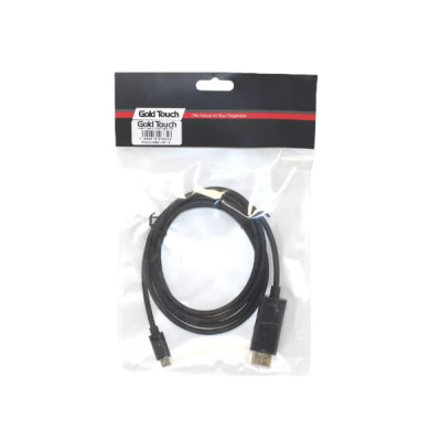Кабель Gold Touch USB3.1 Type C to DP Cable 1.8M CH-USB3.1-DP-1.8 Цвет:черный Кабель Gold Touch USB3.1 Type C to DP Cable 1.8M CH-USB3.1-DP-1.8 Цвет:черный