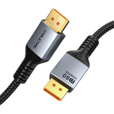 Cable CABLETIME DP 2.1 16K/60Hz | 8K/120Hz | 4K/240Hz - 2m CD13L Color:black.. Cable CABLETIME DP 2.1 16K/60Hz | 8K/120Hz | 4K/240Hz - 2m CD13L Color:black..