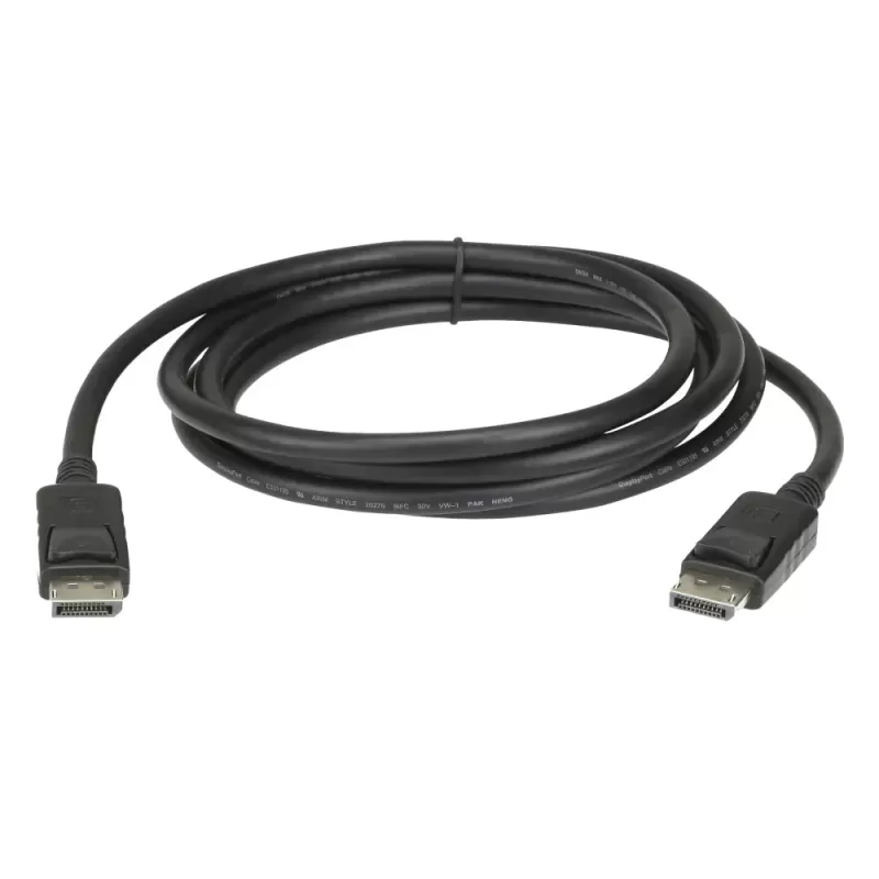 כבל DisplayPort ATEN 2L-7D02DP 2m DisplayPort rev.1.4 Cable D02DP צבע שחור כבל DisplayPort ATEN 2L-7D02DP 2m DisplayPort rev.1.4 Cable D02DP צבע שחור
