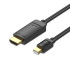 הזמנה מוקדמת (צפי 64 יום): כבל Vention mini DP 1.2 to HDMI 1.4 4K 2m HAHBH