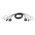כבל DVI ATEN 5M USB DVI-D Single Link KVM Cable 2L-7D05U D05U צבע שחור