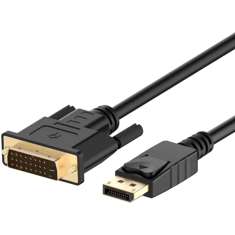 כבל Gold Touch DisplayPort to DVI 4K@30Hz Cable 1.8m CH-DP-DVI-1.8-4K30